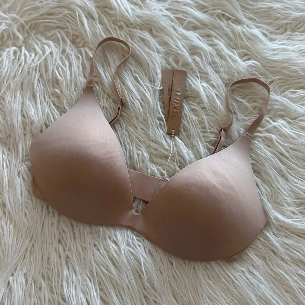 Skims Wireless Super Push up Bra Clay Size 32D - Picture 3 of 6